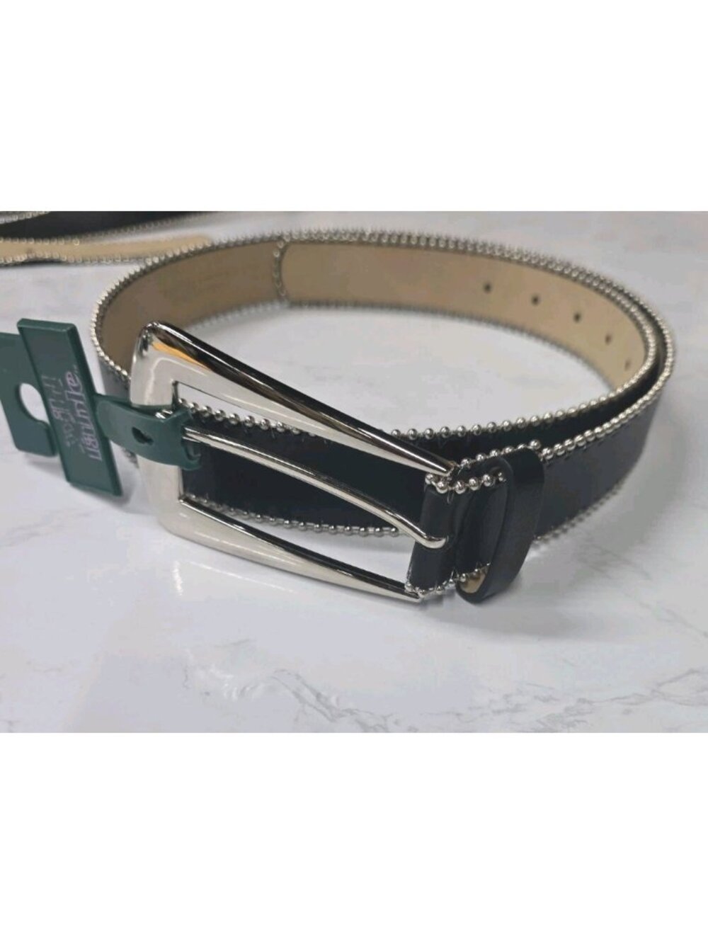 Wild Fable Belt Womens Large Black Shot Bead Edge with Fashion Buckle. SM. WL280